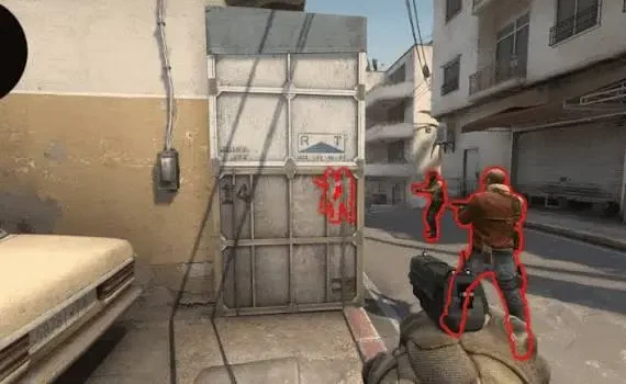 Rust Wallhack: Features and Cheat Options — Rust cheat gameplay screenshot