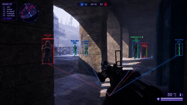Rust Radar Hack: Features and Available Options — Rust cheat gameplay screenshot